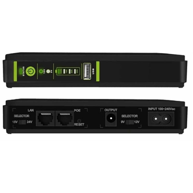 Tecnoware UPS 1100VA voor PC/Modem, niet voor gaming/console, ERA PLUS, 2 Schuko, software, bescherming tegen stroomuitval/spanningspieken voor PC, modem, bewaking, kassa, NAS, POS